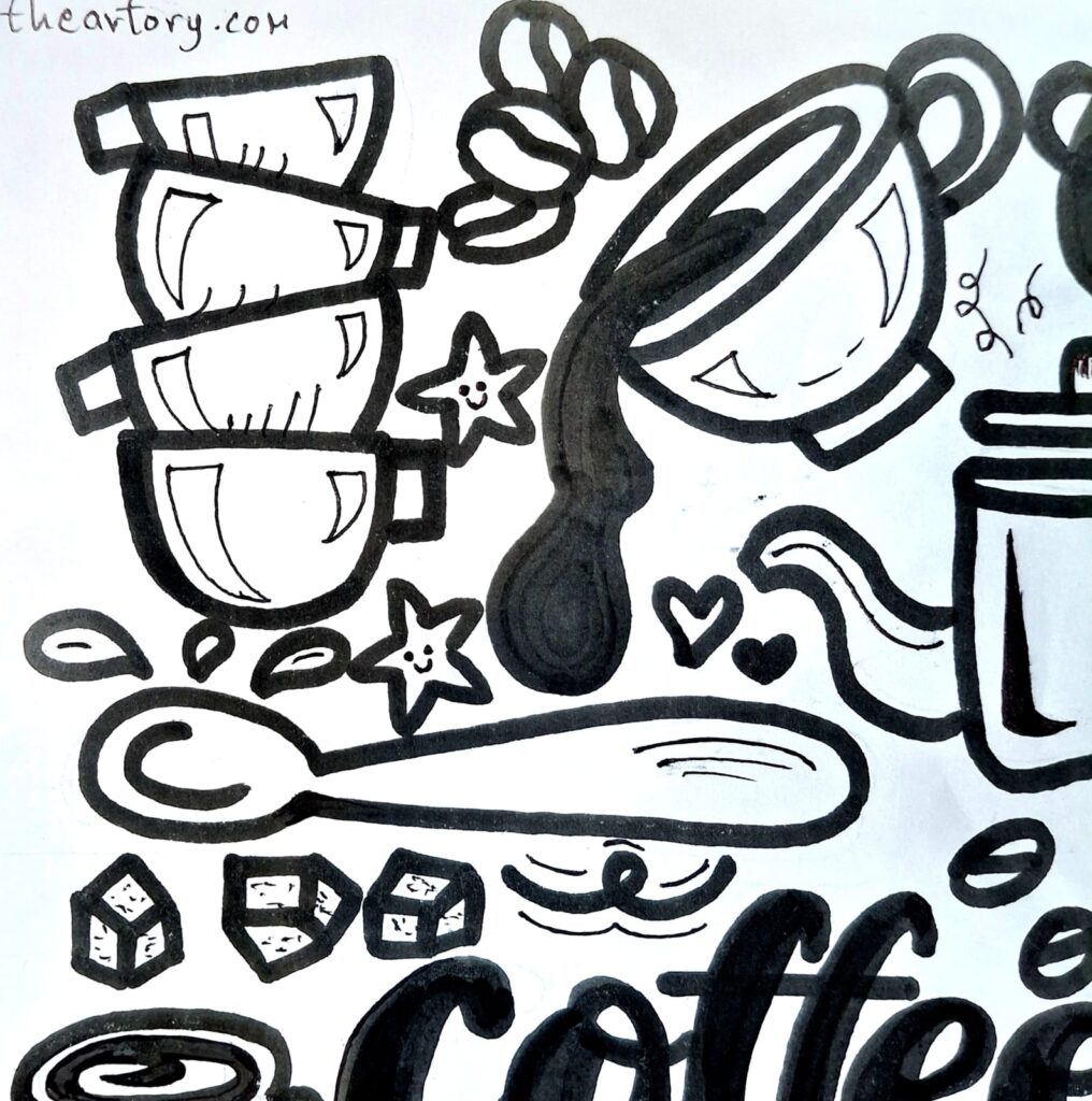 Coffee Doodle Art